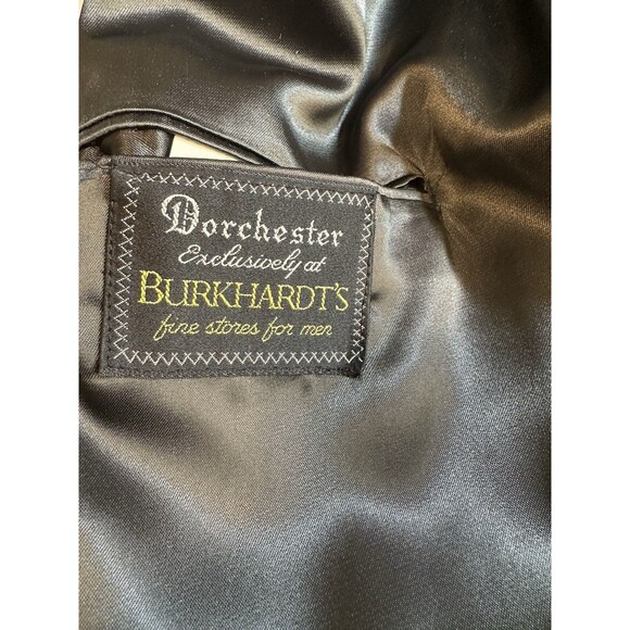 Dorchester Burkhardt’s Cashmere Blend Men's 3 Button Dark Gray Trench Coat 44L - Picture 9 of 14